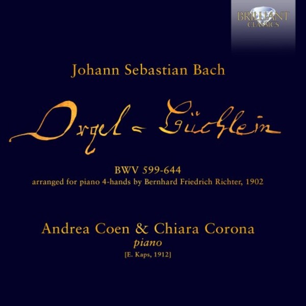 JS Bach - Orgel-Buchlein (arr. BF Richter for piano duet)