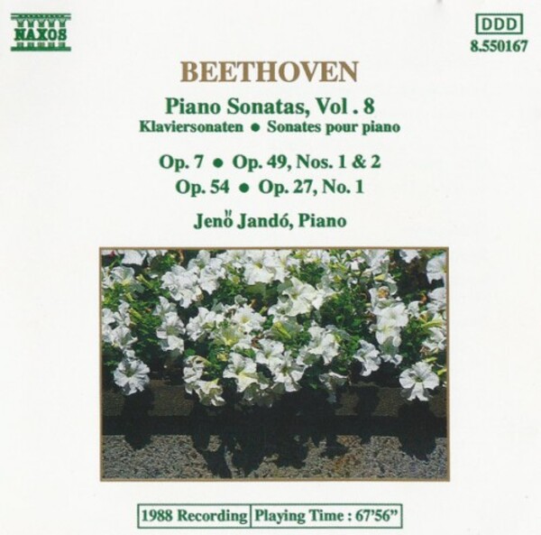 Beethoven, Jen Jand - Piano Sonatas, Vol. 8 Op. 7  Op.49, Nos. 1 & 2  Op. 54  Op. 27, No. 1