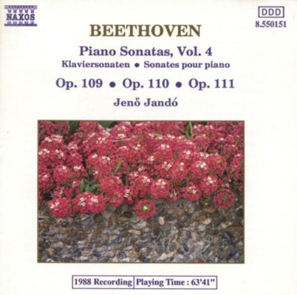 Beethoven, Jen Jand - Piano Sonatas, Vol. 4