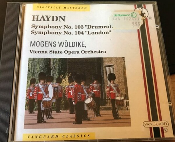 Joseph Haydn, The Vienna State Opera Orchestra, Mogens Wldike - Symphony No. 103 in E flat Drum Roll, Symphony No. 104 in D, London (USED)
