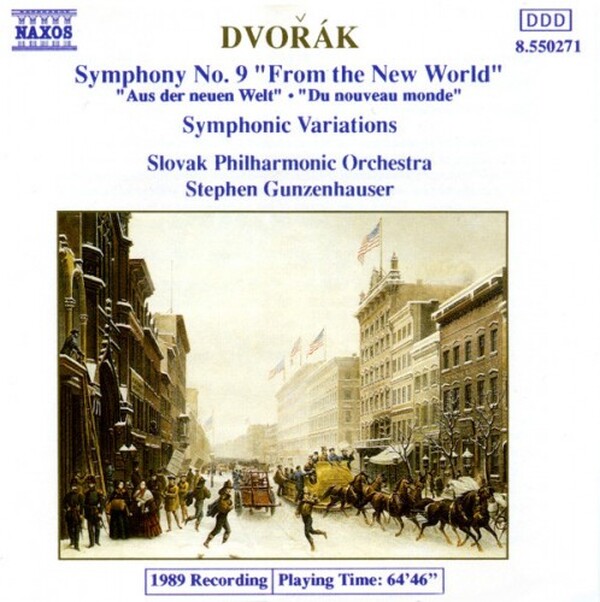 Dvořk, Slovak Philharmonic Orchestra, Stephen Gunzenhauser - Symphony No. 9 From The New World, Symphonic Variations