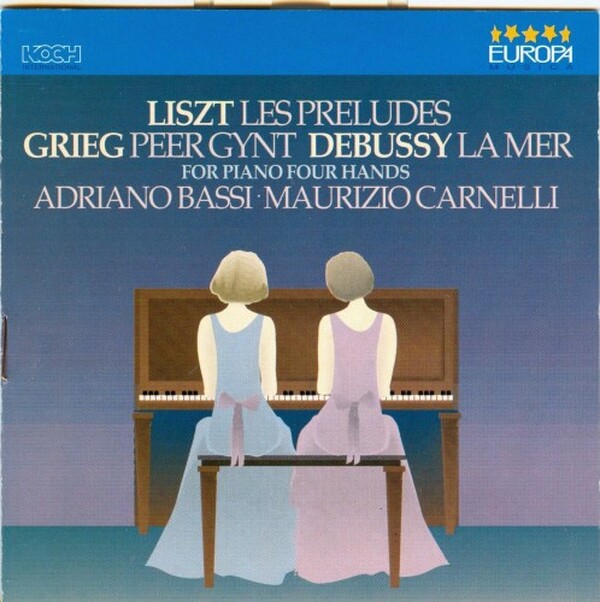 LISZT, GRIEG AND DEBUSSY FOR PIANO FOUR HANDS (USED) | Koch 350219